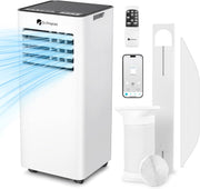 9000 BTU Portable Air Conditioner with WiFi, Dehumidifier & Fan Function